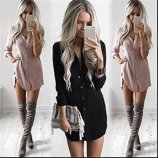 fashion womens dress new summer ladies long sleeve shirt blouse loose chiffon t shirt short mini dresses for party, Black;gray
fashion womens dress new summer ladies long sleeve shirt blouse loose chiffon t shirt short mini dresses for party, Black;gray