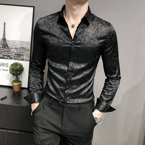 style new british business fingerprint gentlemen men's shirt clothes 2021 long formal sleeve wear casual tuxedo 3xl-m czcz, Black;brown
style new british business fingerprint gentlemen men's shirt clothes 2021 long formal sleeve wear casual tuxedo 3xl-m czcz, Black;brown