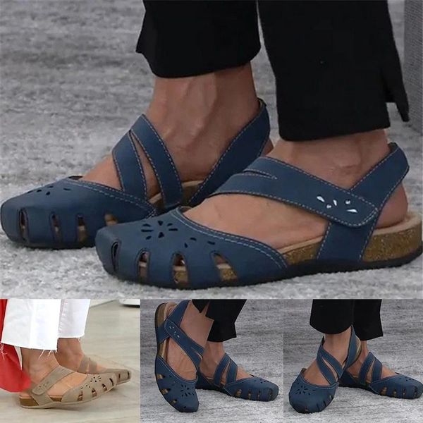 2021 summer women orthopedic open toe sandals vintage anti-slip breathable leather casual female platform retro shoes, Black
2021 summer women orthopedic open toe sandals vintage anti-slip breathable leather casual female platform retro shoes, Black