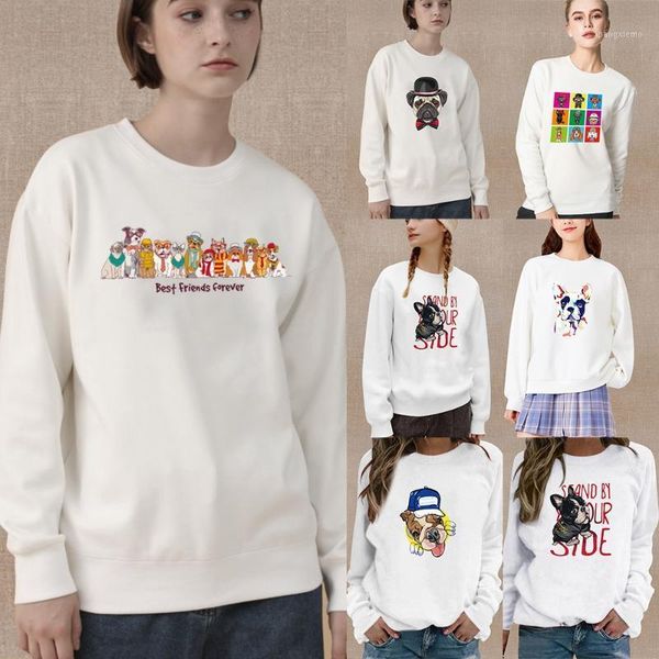 women's hoodies & sweatshirts women clothing fashion white long-sleeved shirt cartoon puppy pattern printing series o-neck casual autum, Black
women's hoodies & sweatshirts women clothing fashion white long-sleeved shirt cartoon puppy pattern printing series o-neck casual autum, Black