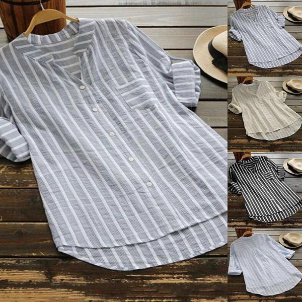 women's blouses & shirts summer fashion women vertical stripe v neck half sleeve button shirt blouse lady for business office slims up, White
women's blouses & shirts summer fashion women vertical stripe v neck half sleeve button shirt blouse lady for business office slims up, White