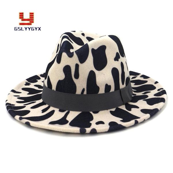 wide brim hats european american british classic jazz panama woolen felt fedora hat with cow pattern fall winter cotton polyester, Blue;gray
wide brim hats european american british classic jazz panama woolen felt fedora hat with cow pattern fall winter cotton polyester, Blue;gray