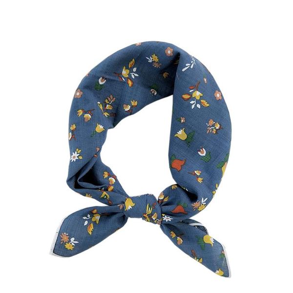 scarves 55*55cm fashion all-match printed cotton and linen small square scarf women's korean-style headscarf work, Blue;gray
scarves 55*55cm fashion all-match printed cotton and linen small square scarf women's korean-style headscarf work, Blue;gray