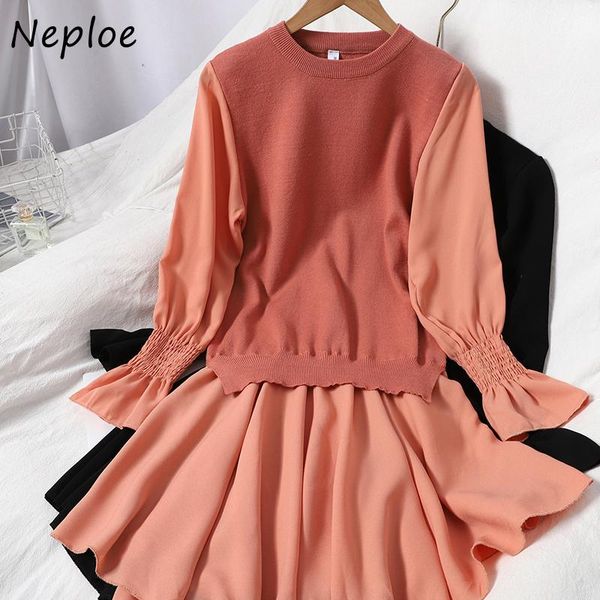 casual dresses neploe o-neck sweet fake two piece women dress korean style knitted patchwork femme vestidos chic a-line 1j147, Black;gray
casual dresses neploe o-neck sweet fake two piece women dress korean style knitted patchwork femme vestidos chic a-line 1j147, Black;gray
