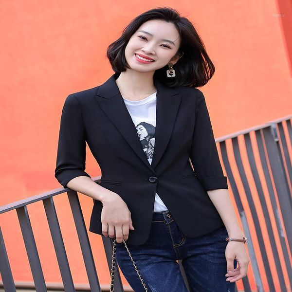 women's suits & blazers 2021 spring suit coat korean version small slim casual white short, White;black
women's suits & blazers 2021 spring suit coat korean version small slim casual white short, White;black