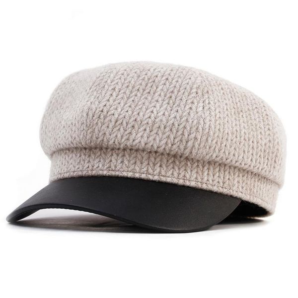 berets women's hat flat military cap autumn knitting octagonal solid hats young student female painter, Blue;gray
berets women's hat flat military cap autumn knitting octagonal solid hats young student female painter, Blue;gray