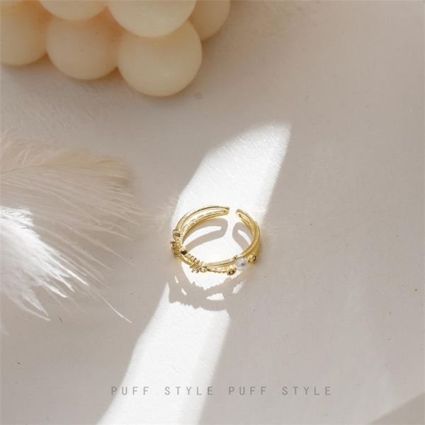 cluster rings fashion pearl cold wind opening contracted sweet personality ring female temperament index finger, Golden;silver
cluster rings fashion pearl cold wind opening contracted sweet personality ring female temperament index finger, Golden;silver