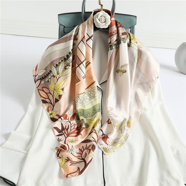 scarves design print women neck scarf silk square spring summer hairband female foulard shawl wraps neckerchief bandana, Blue;gray
scarves design print women neck scarf silk square spring summer hairband female foulard shawl wraps neckerchief bandana, Blue;gray