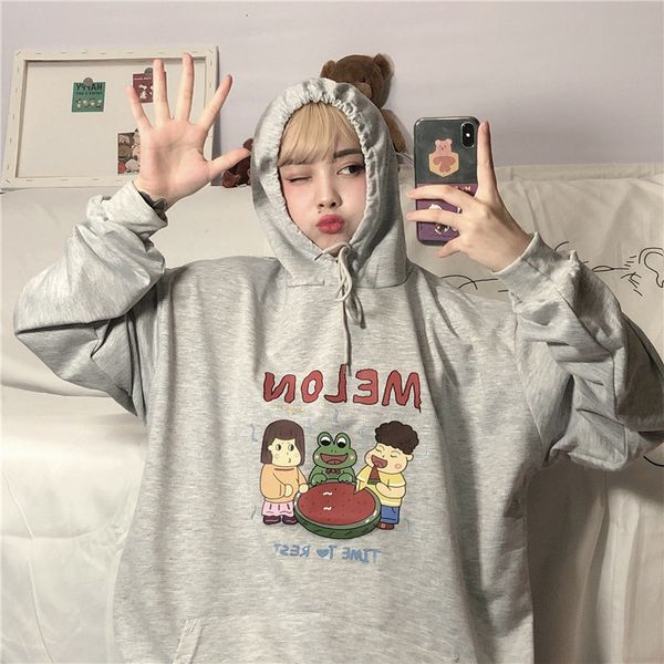 2021 new harajuku style student cartoon print loose hooded trend autumn fashion sweatshirt hu4b, Black
2021 new harajuku style student cartoon print loose hooded trend autumn fashion sweatshirt hu4b, Black