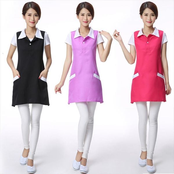 sleeveless salon beautician work women dress clothes hairdressing apron summen beauty spa working fashion, Black;gray
sleeveless salon beautician work women dress clothes hairdressing apron summen beauty spa working fashion, Black;gray