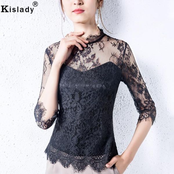 women's blouses & shirts kislady black foreign flavor women clothes 2021 summer patchwork lace blouse wild korean harajuku female', White
women's blouses & shirts kislady black foreign flavor women clothes 2021 summer patchwork lace blouse wild korean harajuku female', White