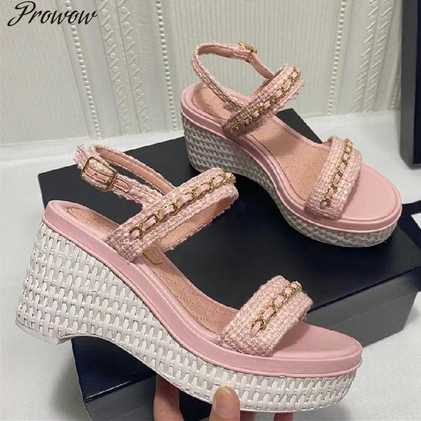 dress shoes prowow thick bottom sandals women genuine leather wedges chain decor platform female, Black
dress shoes prowow thick bottom sandals women genuine leather wedges chain decor platform female, Black