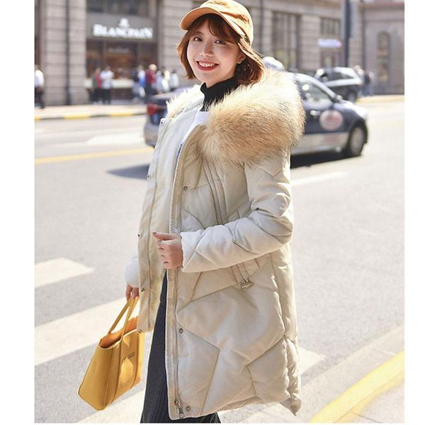 women's trench coats women winter thick warm down cotton jacket latest elegant fur collar hood coat leisure office plus size loose over, Tan;black
women's trench coats women winter thick warm down cotton jacket latest elegant fur collar hood coat leisure office plus size loose over, Tan;black