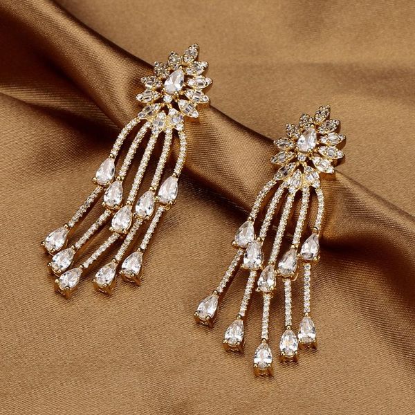tirim chandelier style tassel dangle earrings for women eardrop drop cubic ziron dubai earing nigeria jewelry gifts, Silver
tirim chandelier style tassel dangle earrings for women eardrop drop cubic ziron dubai earing nigeria jewelry gifts, Silver