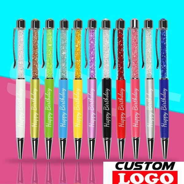 ballpoint pens 10pcs/lot crystal pen diamond metal lettering engraved name advertising custom logo stationery wholesale, Blue;orange
ballpoint pens 10pcs/lot crystal pen diamond metal lettering engraved name advertising custom logo stationery wholesale, Blue;orange