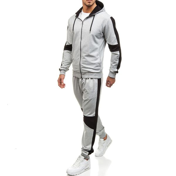 autumn new men's casual zipper hooded sweater pants loose outdoor fitness suit, Gray
autumn new men's casual zipper hooded sweater pants loose outdoor fitness suit, Gray