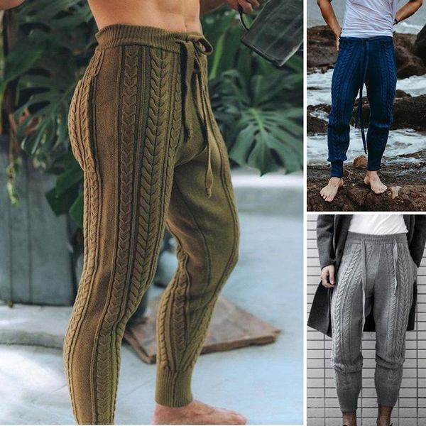 men's pants sports fashion lace-up knitted drawstring mid-waist casual slim cropped fall 2021, Black
men's pants sports fashion lace-up knitted drawstring mid-waist casual slim cropped fall 2021, Black