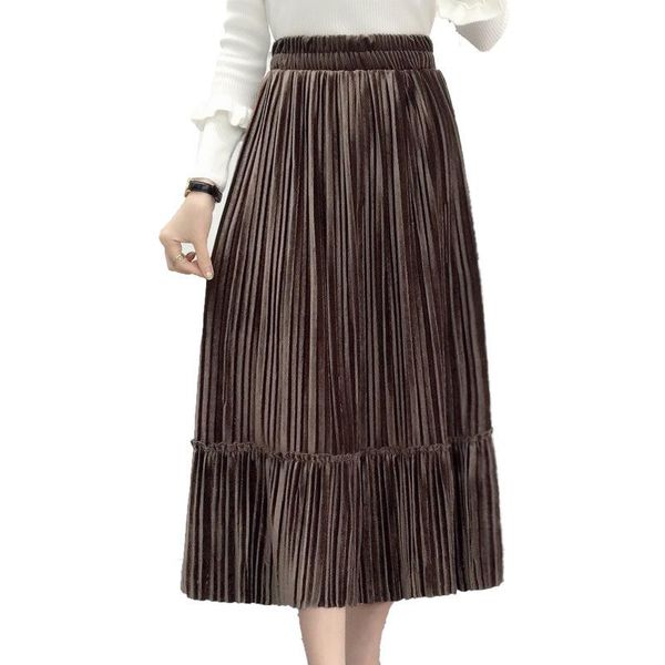 skirts korean style female velvet long for women streetwear skirt winter autumn pleated plus size womens clothing, Black
skirts korean style female velvet long for women streetwear skirt winter autumn pleated plus size womens clothing, Black