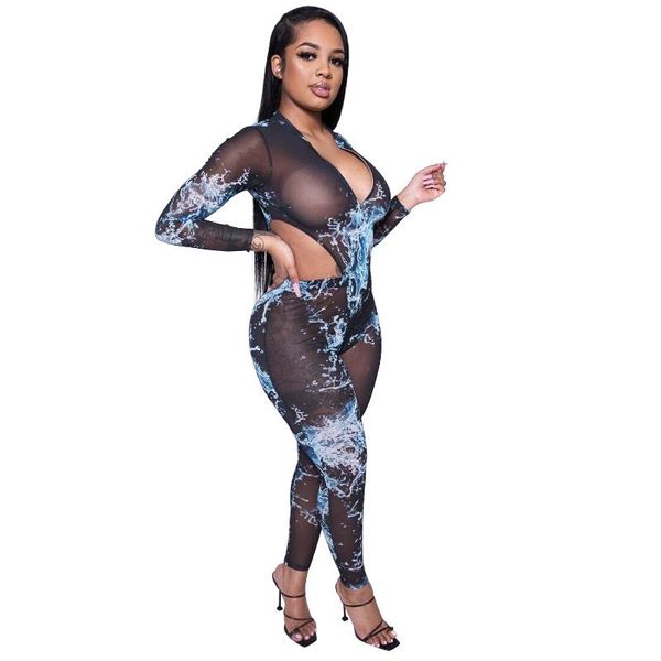 women's tracksuits women summer perspective bodysuits +pants suit two piece set colorful printed mesh skinny night club party clother, Gray
women's tracksuits women summer perspective bodysuits +pants suit two piece set colorful printed mesh skinny night club party clother, Gray