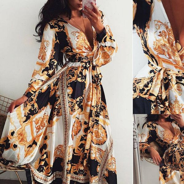 boho summer vintage ukraine floral print long party dress women v neck long maxi dresses vestidos, Black;gray
boho summer vintage ukraine floral print long party dress women v neck long maxi dresses vestidos, Black;gray