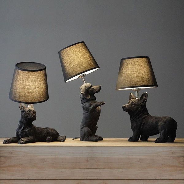 table lamps creative resin dog for living room bedroom desk lamp modern animal puppy led stand light fixtures office home decor
table lamps creative resin dog for living room bedroom desk lamp modern animal puppy led stand light fixtures office home decor