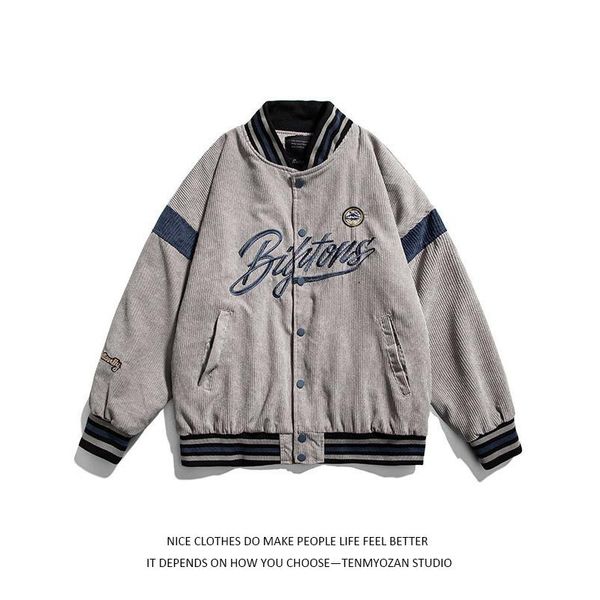 men's jackets spring autumn corduroy baseball jacket men women hip hop letter embroidery streetwear retro tide bomber male patchwork co, Black;brown
men's jackets spring autumn corduroy baseball jacket men women hip hop letter embroidery streetwear retro tide bomber male patchwork co, Black;brown