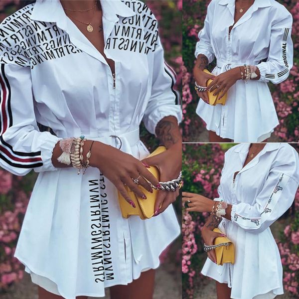 2021 new moda feminina manga longa blusa irregular casuais letras impressas fold fino ajuste camisas compridas mais tamanho v1bf, White
2021 new moda feminina manga longa blusa irregular casuais letras impressas fold fino ajuste camisas compridas mais tamanho v1bf, White