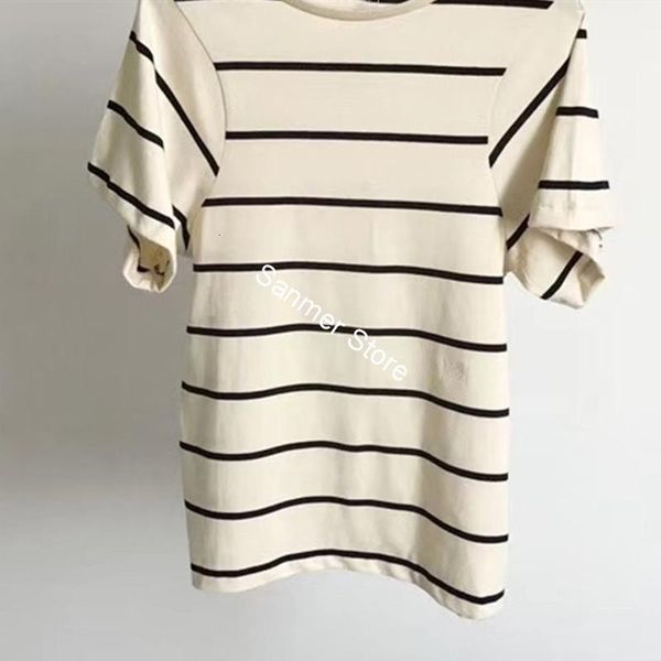 2021 new novo design de ombro curvo listrado manga curta clssico simples o-pescoo t hqzp, White
2021 new novo design de ombro curvo listrado manga curta clssico simples o-pescoo t hqzp, White