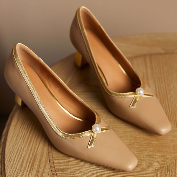 womens genuine leather thin ghigh heel pointed toe spring new pumps beading decoration elegant ladies ol style evening shoes, Black
womens genuine leather thin ghigh heel pointed toe spring new pumps beading decoration elegant ladies ol style evening shoes, Black