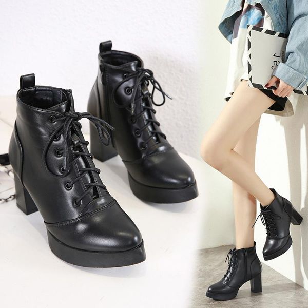 boots straps thick high-heeled waterproof short 2021 women's shoes black
boots straps thick high-heeled waterproof short 2021 women's shoes black