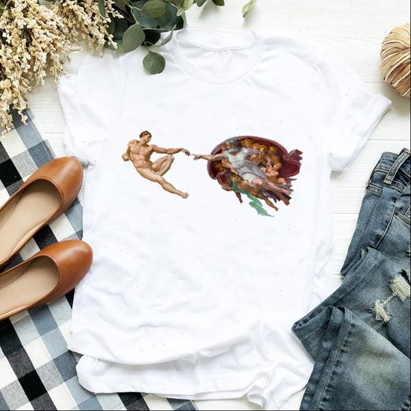 women lady hand vintage painting kawaii print aesthetic ladies t tee womens shirt clothes tshirt female graphic t shirt, White
women lady hand vintage painting kawaii print aesthetic ladies t tee womens shirt clothes tshirt female graphic t shirt, White