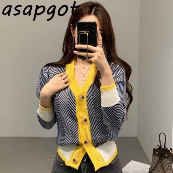 asapgot autumn knitted female korean chic vintage wild hit color v-neck long-sleeved sweater women slim coat warm cardigan 210610, White
asapgot autumn knitted female korean chic vintage wild hit color v-neck long-sleeved sweater women slim coat warm cardigan 210610, White