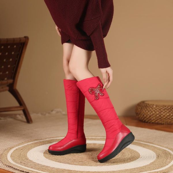 boots winter warm plush knee high women comfy flat heel snow side zipper platform woman long shoes black red
boots winter warm plush knee high women comfy flat heel snow side zipper platform woman long shoes black red