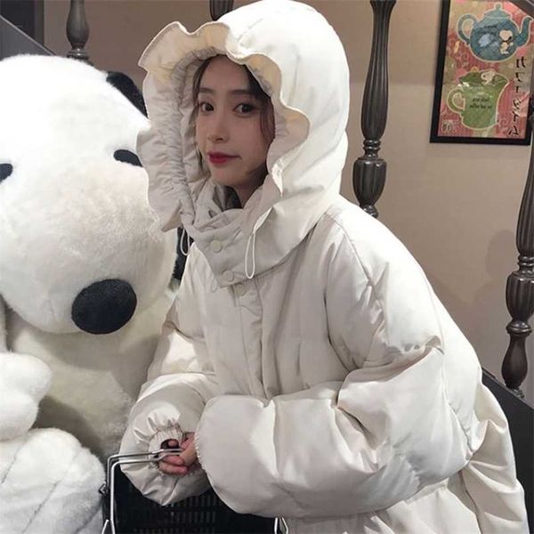 nicemix kawaii coat women parkas winter college thick padded loose cute student lotus leaf jacket female sweet 211216, Black
nicemix kawaii coat women parkas winter college thick padded loose cute student lotus leaf jacket female sweet 211216, Black