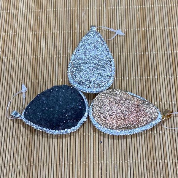 charms 1 piece of natural crystal enamel pendant with irregular shape for jewelry making diy necklace accessories reiki cure 32x48mm, Bronze;silver
charms 1 piece of natural crystal enamel pendant with irregular shape for jewelry making diy necklace accessories reiki cure 32x48mm, Bronze;silver