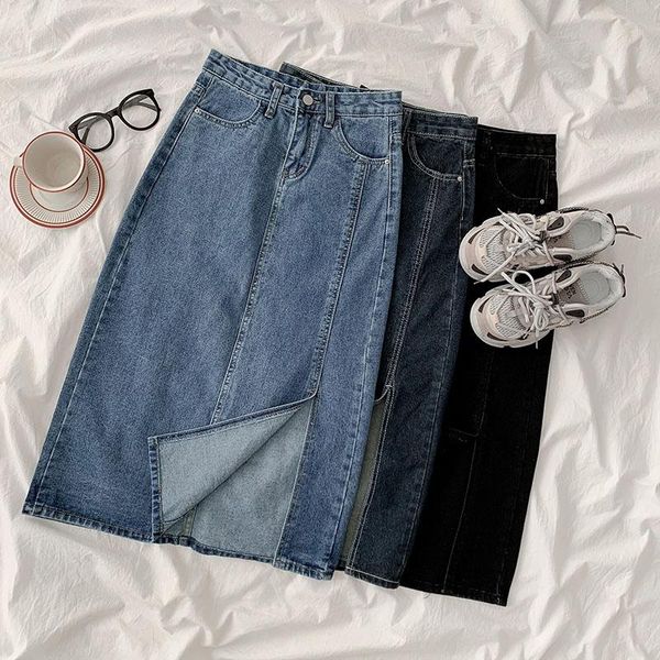 skirts denim skirt women 2021 fashion split long retro pocket blue ladies high waist midi, Black
skirts denim skirt women 2021 fashion split long retro pocket blue ladies high waist midi, Black