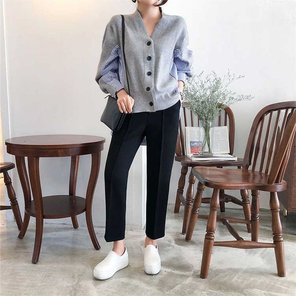 colorfaith new 2021 autumn women's sweaters patchwork srtiped knitting v-neck stylish knitted button cardigans loose sw8161 cx200810, White;black
colorfaith new 2021 autumn women's sweaters patchwork srtiped knitting v-neck stylish knitted button cardigans loose sw8161 cx200810, White;black