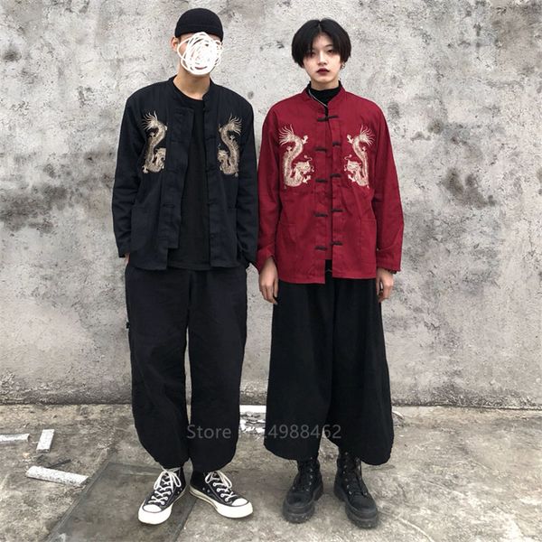2021 style embroidery dragon traditioanl chinese clothing for men vintage shirts new year clothes women hanfu jacket party c6v2, White;black
2021 style embroidery dragon traditioanl chinese clothing for men vintage shirts new year clothes women hanfu jacket party c6v2, White;black