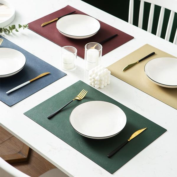 mats & pads nordic leather placemats waterproof oilproof western table tableware solid color non slip bowl mat
mats & pads nordic leather placemats waterproof oilproof western table tableware solid color non slip bowl mat