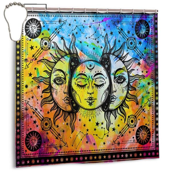 shower curtains colorful sun and moon for bathroom waterproof polyester curtain with hooks 72*72 inches
shower curtains colorful sun and moon for bathroom waterproof polyester curtain with hooks 72*72 inches