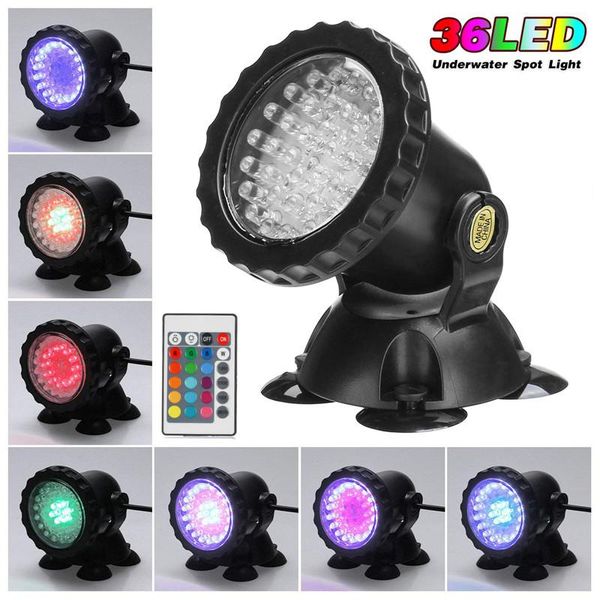 36 led rgb garden pond spotlight submersible light lamp for landscape aquarium fountain pool fish tank remote control waterproof
36 led rgb garden pond spotlight submersible light lamp for landscape aquarium fountain pool fish tank remote control waterproof