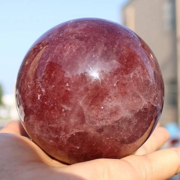 decorative objects & figurines mokagy 60mm-70mm natural strawberry crystals quartz ball sphere 1pc
decorative objects & figurines mokagy 60mm-70mm natural strawberry crystals quartz ball sphere 1pc