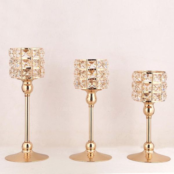europe crystal candelabra centerpieces gold candle holder wedding cylinder holder home arts decoration candlestick accessories 
europe crystal candelabra centerpieces gold candle holder wedding cylinder holder home arts decoration candlestick accessories