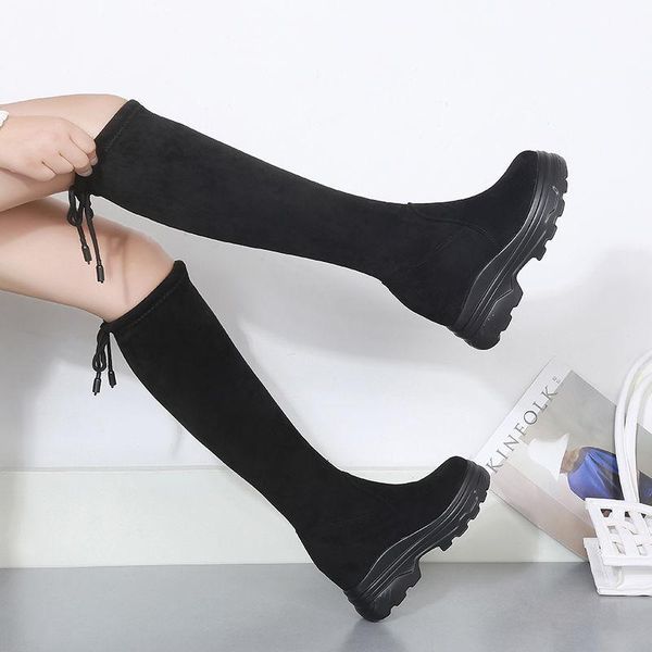 boots fashion style black wedges high heels platform height increasing autumn winter motorcycles shoes women footwear
boots fashion style black wedges high heels platform height increasing autumn winter motorcycles shoes women footwear
