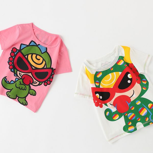 new children's fashion summer boys and girls cartoon short sleeve t-shirt baby top, Black;white
new children's fashion summer boys and girls cartoon short sleeve t-shirt baby top, Black;white