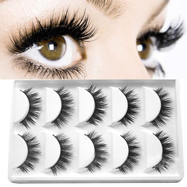 false eyelashes 5 pairs/set soft mink hair fluffy thick lashes handmade eye makeup extension big eyes
false eyelashes 5 pairs/set soft mink hair fluffy thick lashes handmade eye makeup extension big eyes