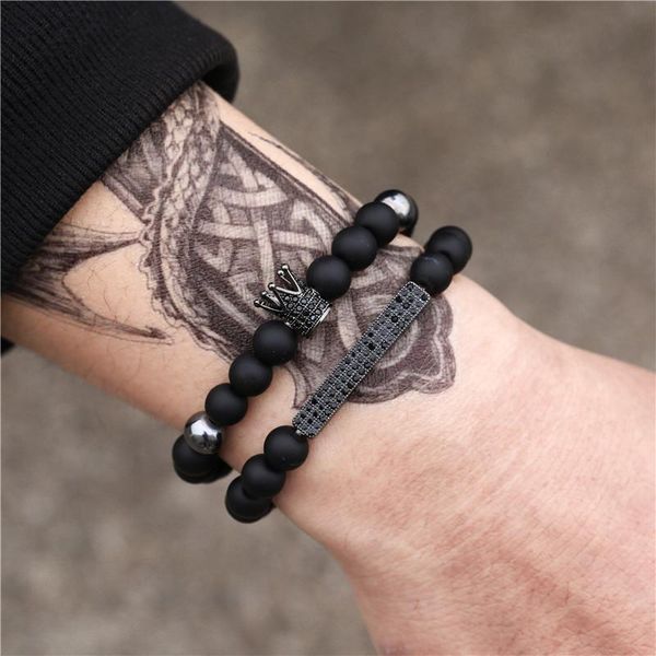 bangle 2021 black frosted bracelet wear zircon crown strip fashion personality stretch suit braceletzz22
bangle 2021 black frosted bracelet wear zircon crown strip fashion personality stretch suit braceletzz22