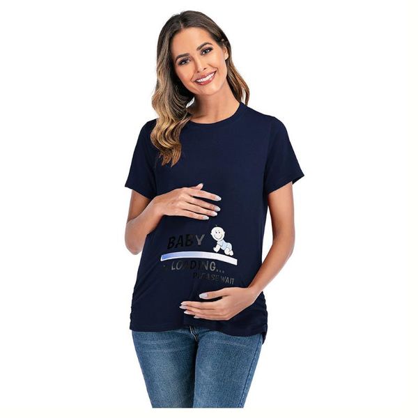 maternity & tees fashion women print round neck short sleeve loose t-shirt blouse summer pregnancy wear 2021, White
maternity & tees fashion women print round neck short sleeve loose t-shirt blouse summer pregnancy wear 2021, White