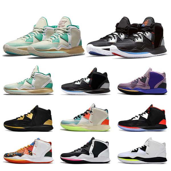 kyries 8 basketball shoes vii aluminum fire and ice keep sue fresh snowflake black red pink men sports sneakers running trainers size 7-12, White;red
kyries 8 basketball shoes vii aluminum fire and ice keep sue fresh snowflake black red pink men sports sneakers running trainers size 7-12, White;red