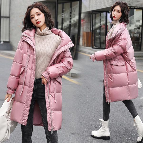 women's down & parkas cotton padded middle and long 2021 winter clothes korean fashion thickened warm j, Black
women's down & parkas cotton padded middle and long 2021 winter clothes korean fashion thickened warm j, Black